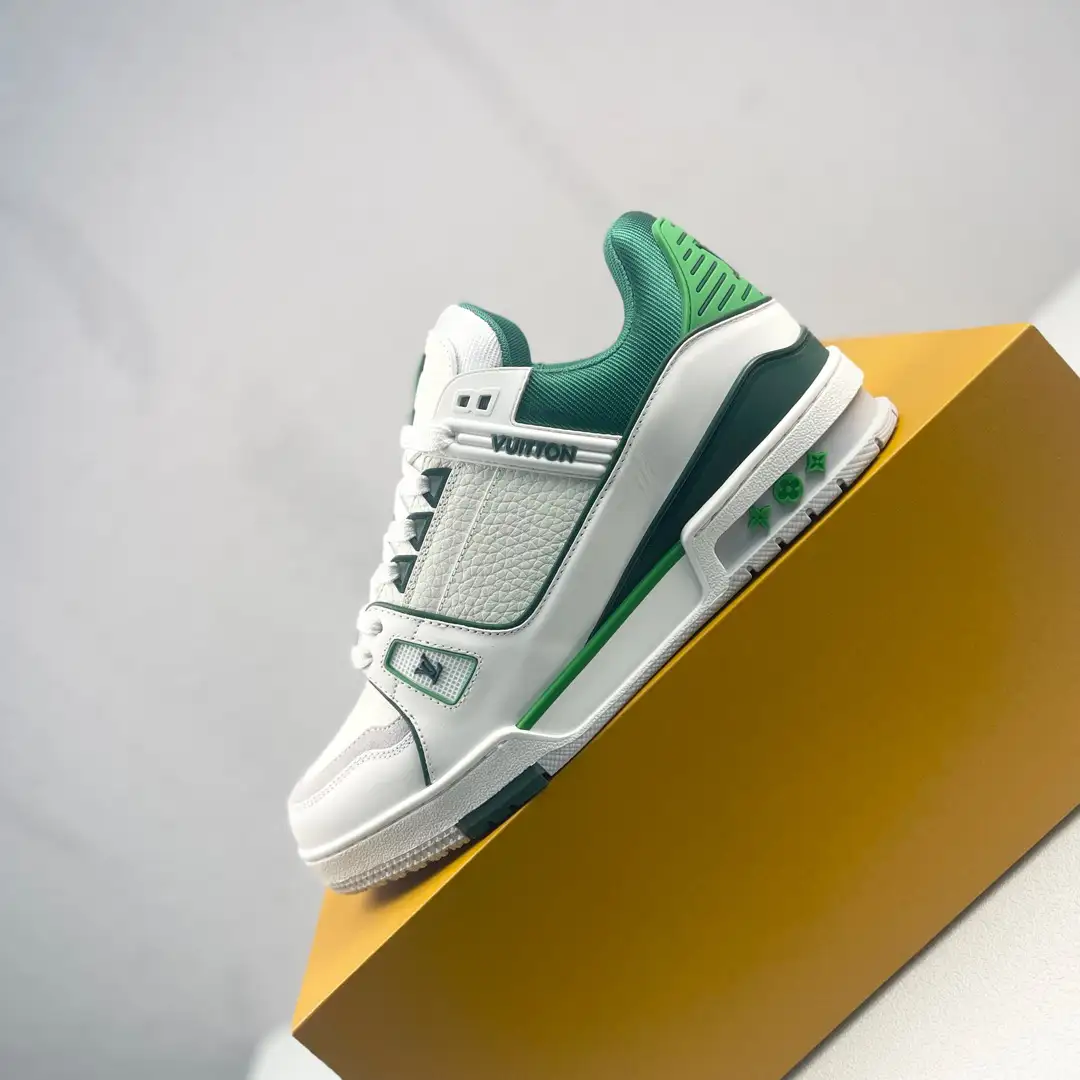 Louis Vuitton Trainer Low-Top Lace-Up Flat Sneakers image 1