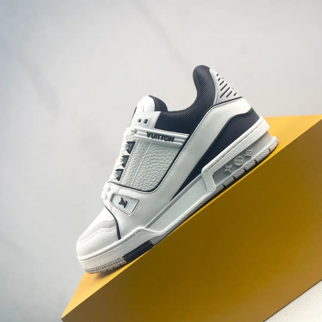 Louis Vuitton Trainer Low-Top Lace-Up Flat Sneakers image 1