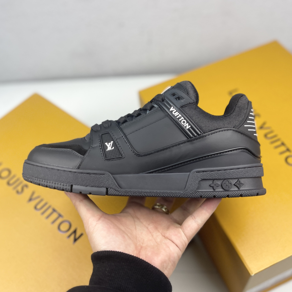 Louis Vuitton Trainer Low-Top Lace-Up Flat Sneakers image 1