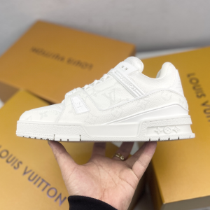 Louis Vuitton Trainer Low-Top Lace-Up Flat Sneaker image 1