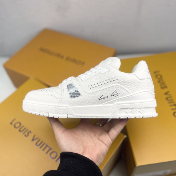 Louis Vuitton Trainer Low-Top Lace-Up Flat Sneakers image 1