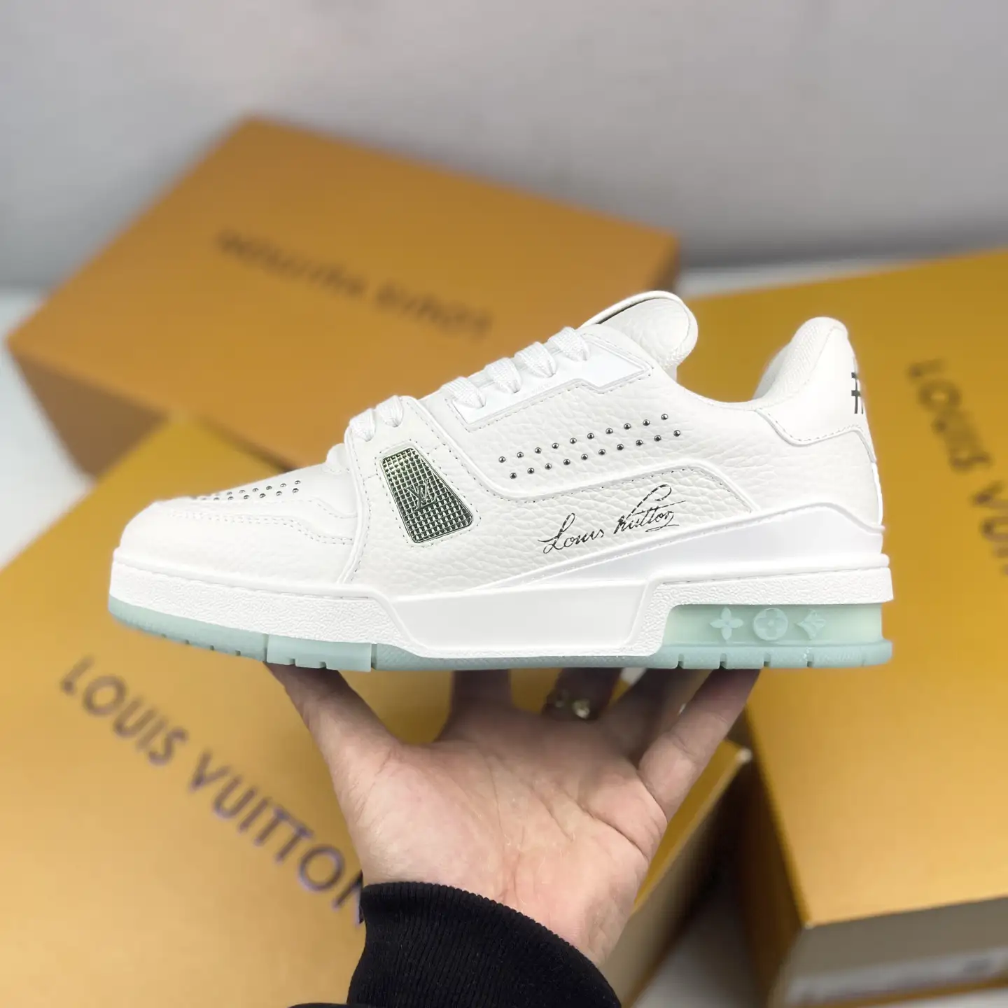 Louis Vuitton Trainer Low-Top Lace-Up Flat Sneaker image 1