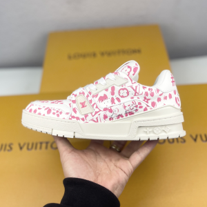 Louis Vuitton Trainer Low-Top Lace-Up Flat Sneakers image 1