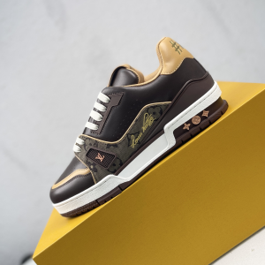 Louis Vuitton Trainer Low-Top Lace-Up Flat Sneaker image 1