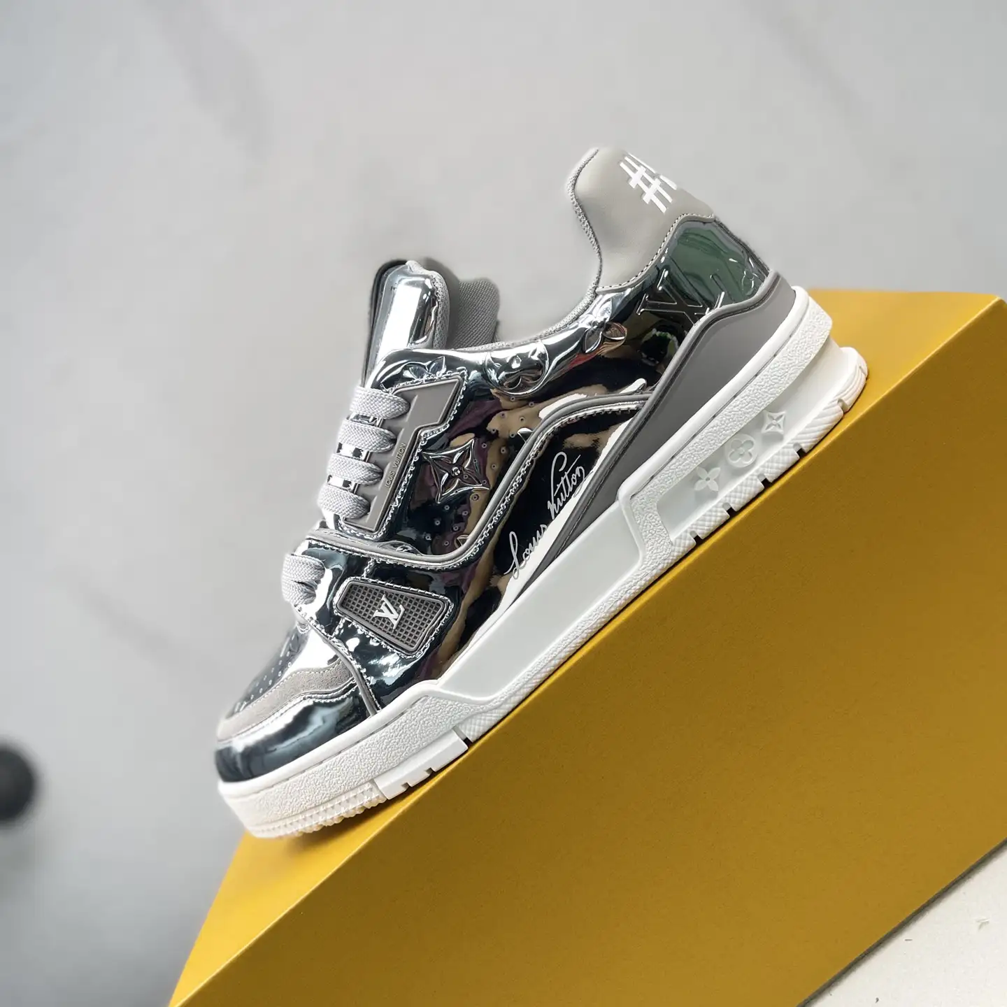 Louis Vuitton Trainer Low-Top Lace-Up Flat Sneaker image 1