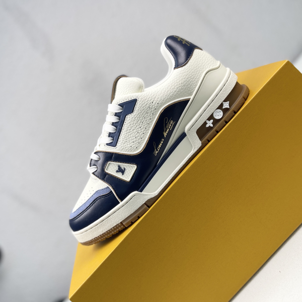 Louis Vuitton Trainer Low-Top Lace-Up Flat Sneakers image 1