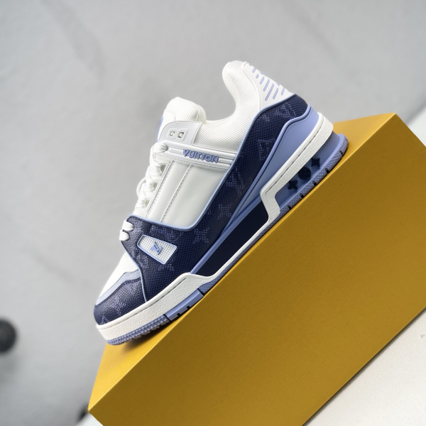 Louis Vuitton Trainer Low-Top Lace-Up Flat Sneakers image 1