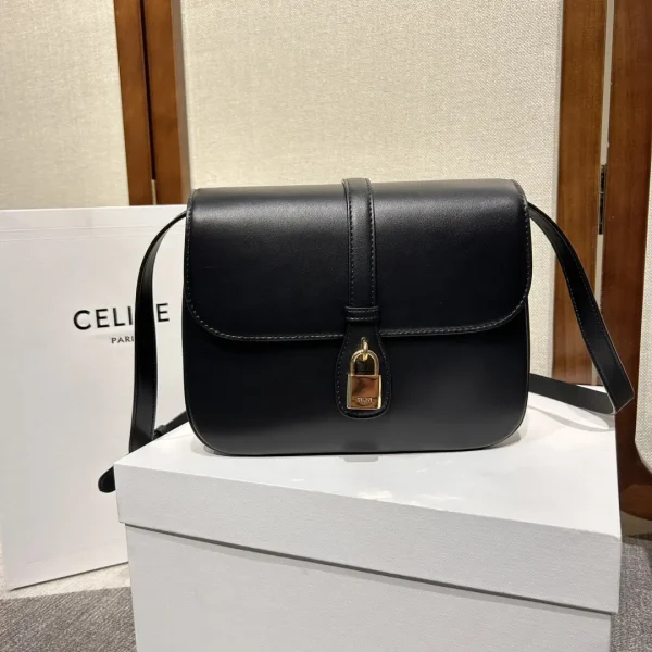 CELINE Tabou Black Leather Crossbody Bag image 1