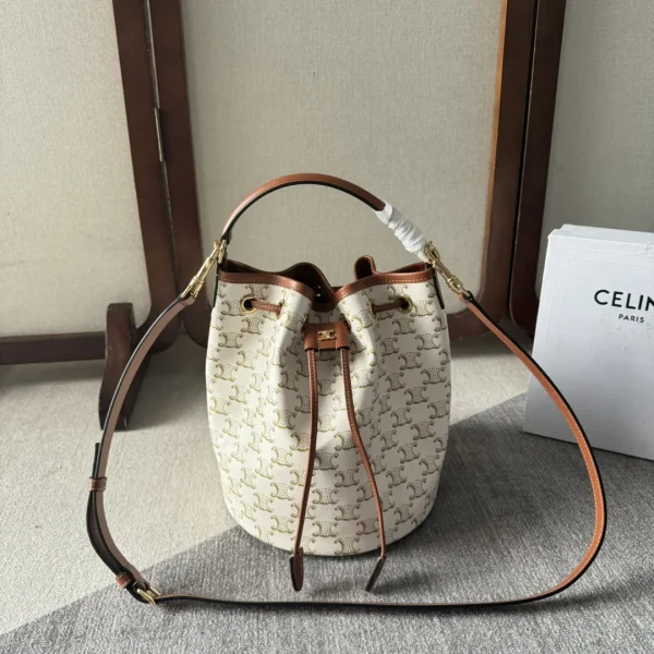 CELINE Monogram Drawstring Bucket Bag image 1