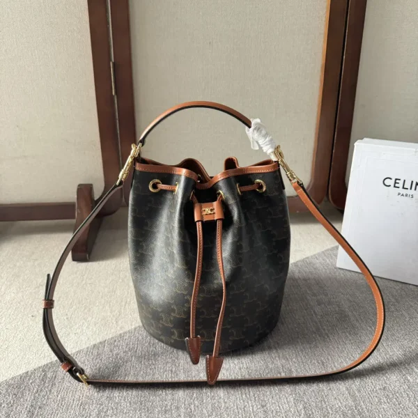 CELINE Monogram Drawstring Bucket Bag image 1