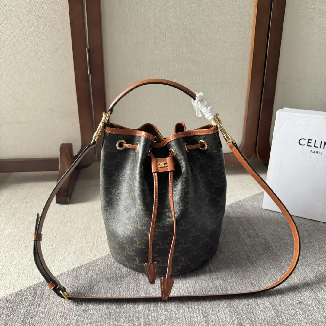 CELINE Monogram Drawstring Bucket Bag image 1