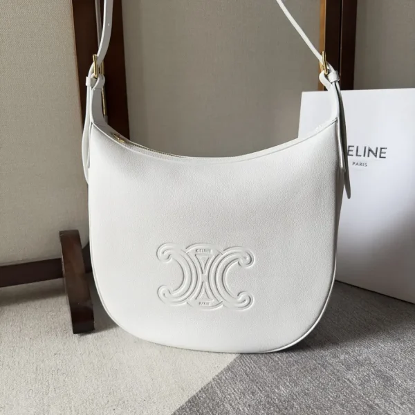 CELINE Heloise White Leather Shoulder Bag image 1