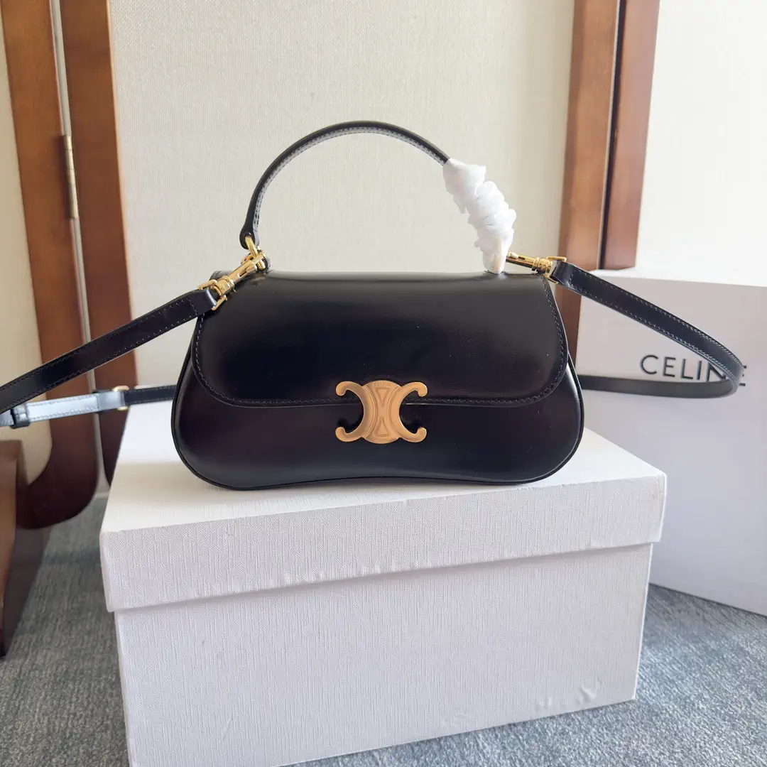 CELINE Teen Lola Shiny Calfskin Top Handle Bag image 1