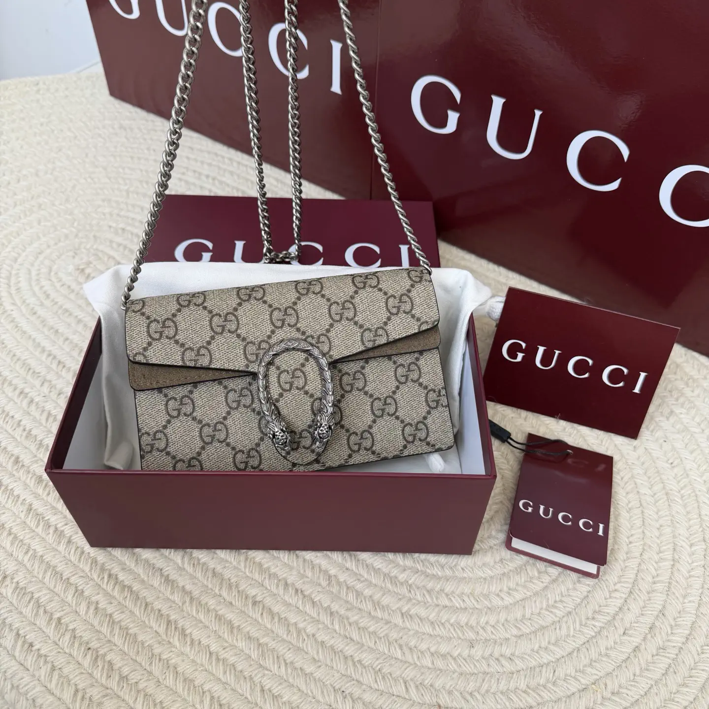 Gucci Monogram Chain Crossbody Bag image 1