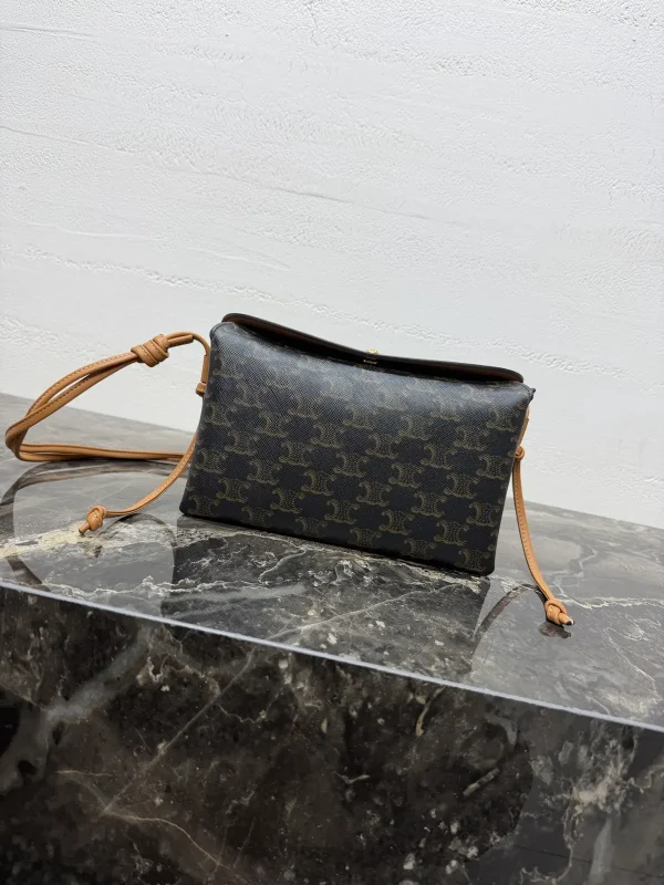 CELINE Monogram TRIO FLAP Crossbody Bag image 1