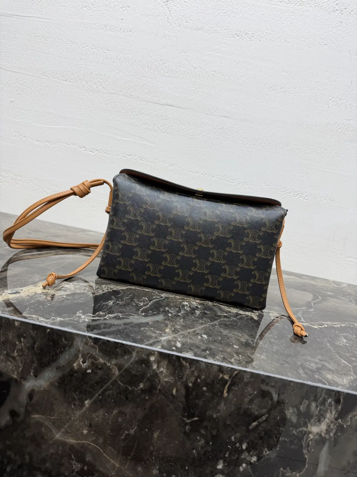 CELINE Monogram TRIO FLAP Crossbody Bag image 1