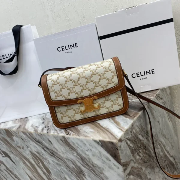 CELINE Triomphe Medium Monogram Shoulder Bag image 1