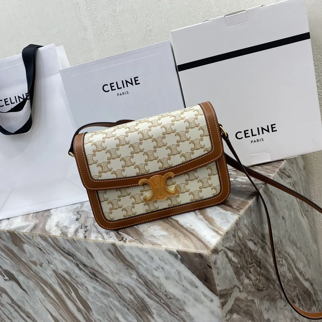 CELINE Triomphe Medium Monogram Shoulder Bag image 1