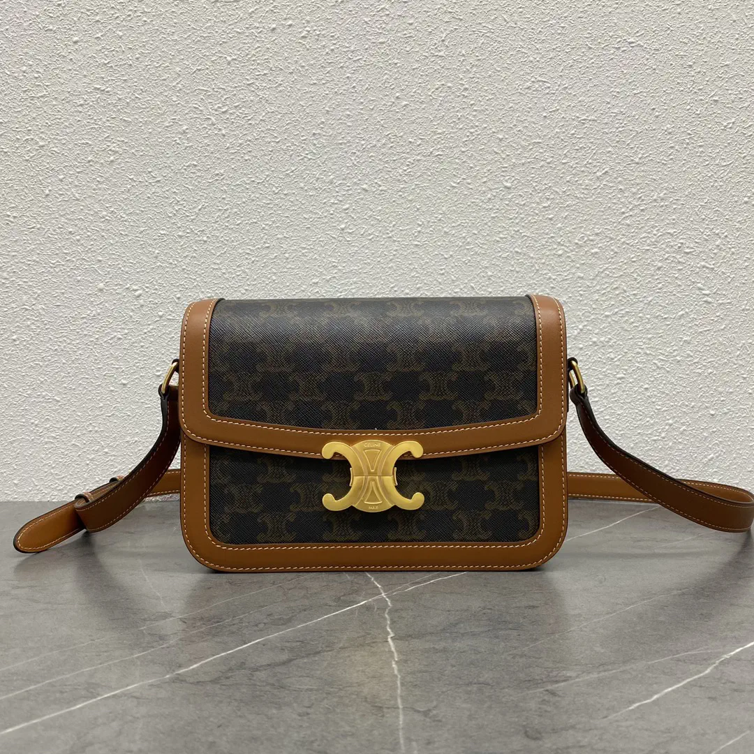 CELINE Triomphe Monogram Shoulder Bag image 1