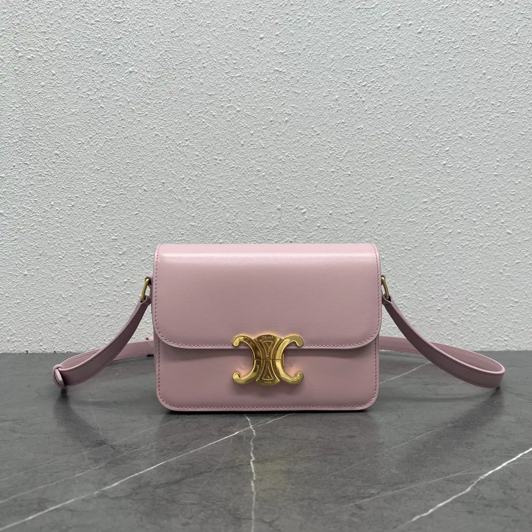 CELINE Pink Triomphe Crossbody Bag image 1