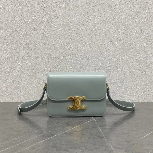 CELINE Triomphe Light Blue Crossbody Bag image 1
