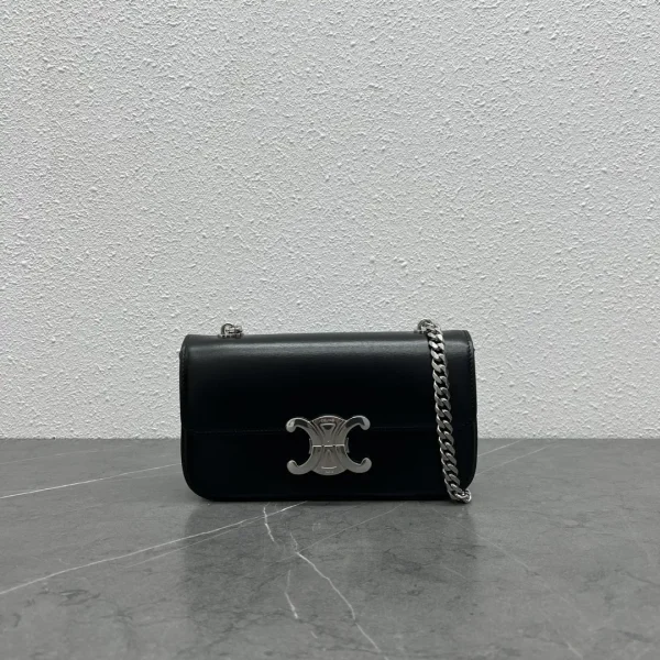 CELINE Black Short Chain Shoulder Bag image 1