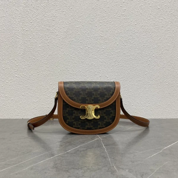 CELINE Monogram Saddle Crossbody Bag with Triomphe Clasp image 1