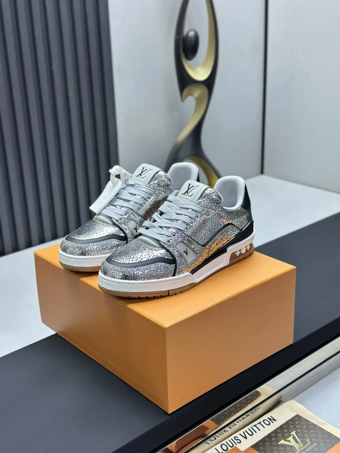 LV Louis Vuitton Classic Runway Style Sneakers image 1