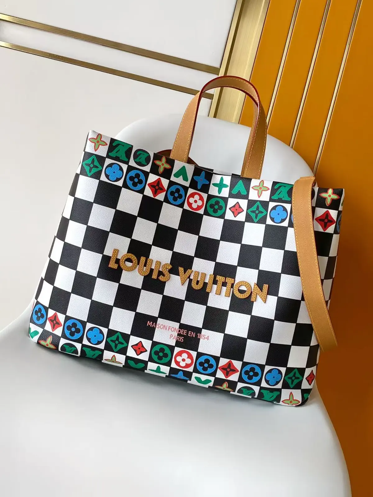 Louis Vuitton Checkerboard Shopper Tote Bag image 1