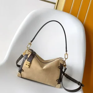 Louis Vuitton Side Trunk Suede Shoulder Bag image 1