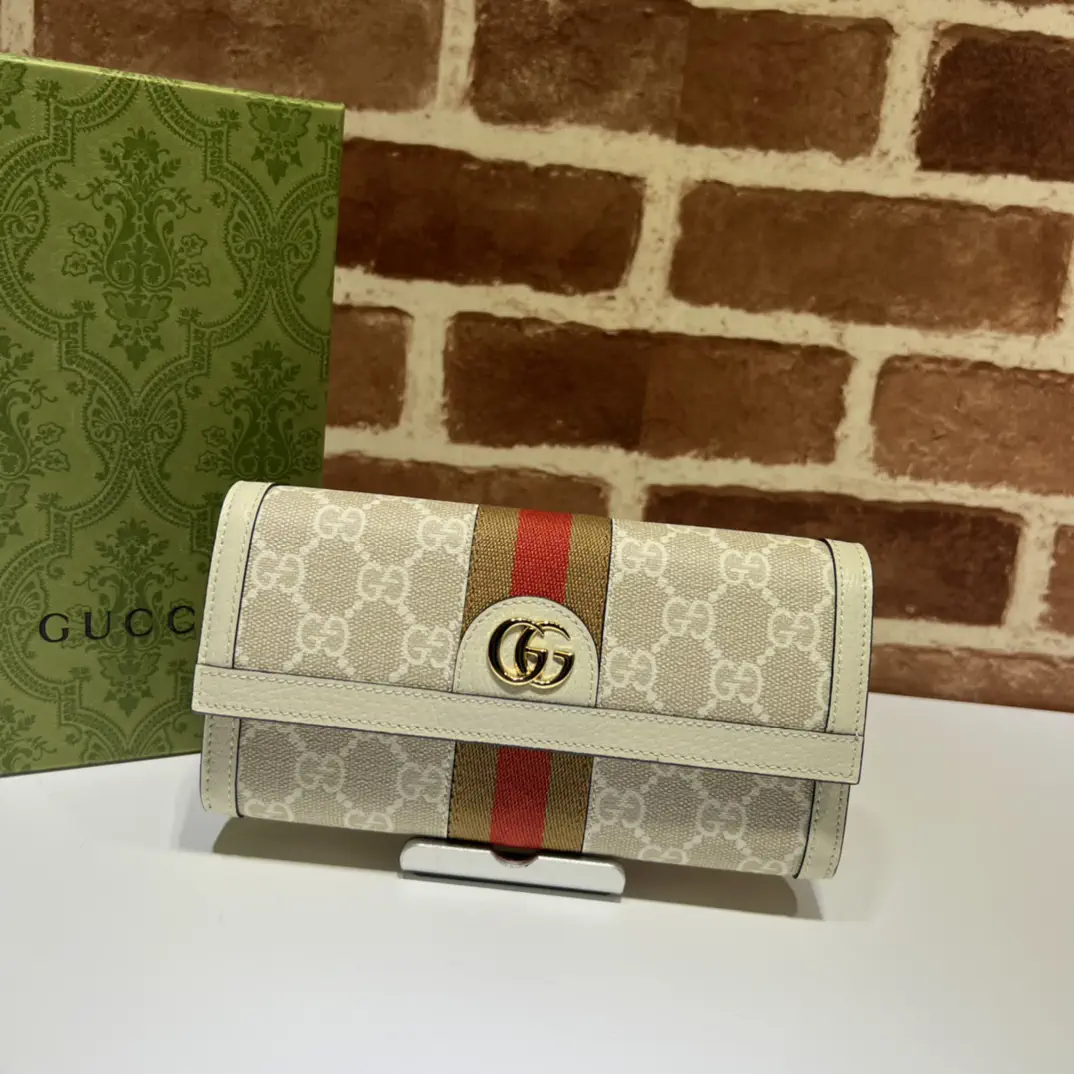 Gucci Monogram Web Stripe Long Wallet image 1