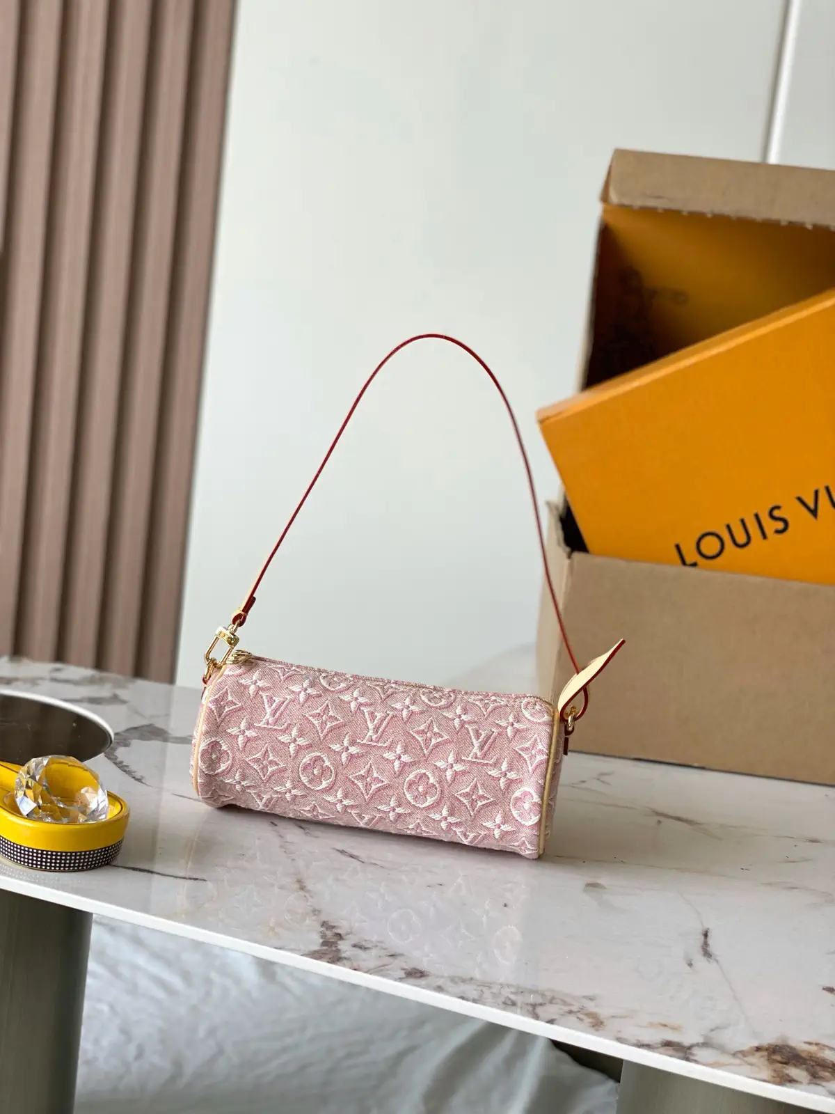 Louis Vuitton Pink Monogram Pochette Papillon Bag image 1
