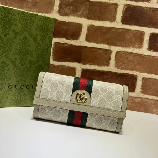 Gucci Monogram Web Stripe Long Wallet image 1