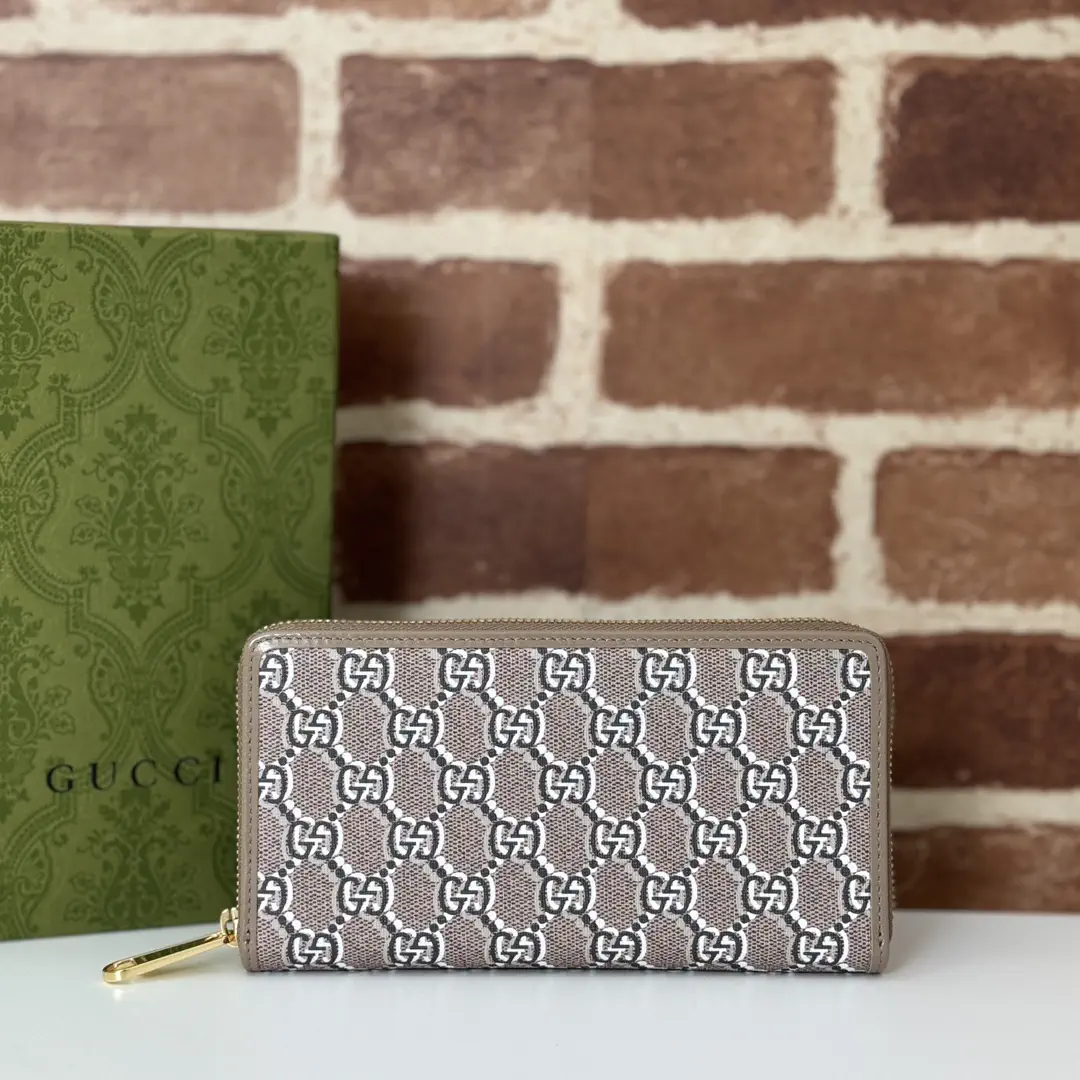 Gucci Monogram Zip Around Wallet image 1