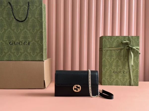 Gucci Black Chain Crossbody Bag image 1