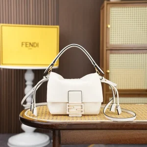 FENDI Mamma Baguette Style Leather Shoulder Bag image 1