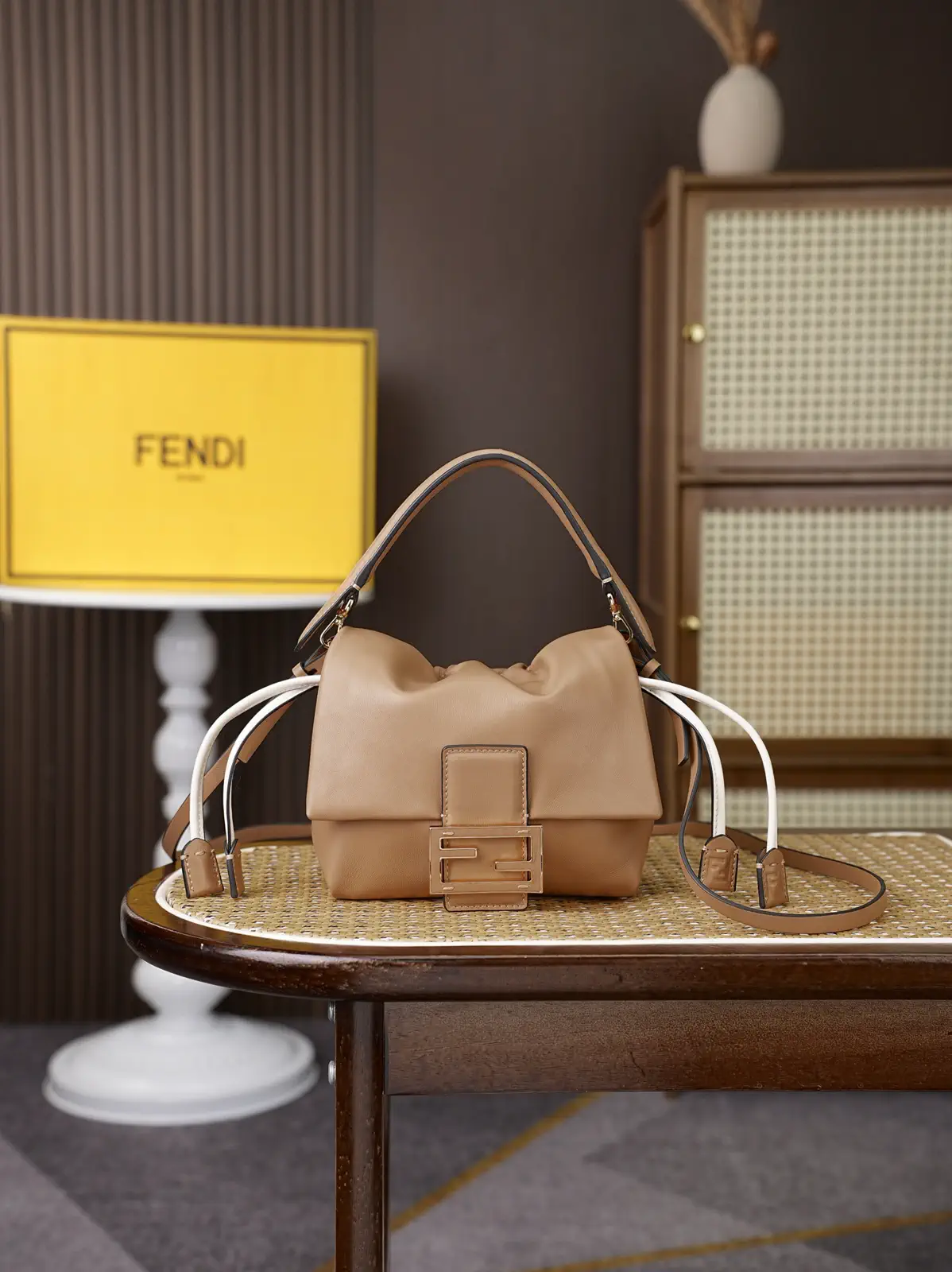 FENDI Leather Mamma Baguette Bag image 1
