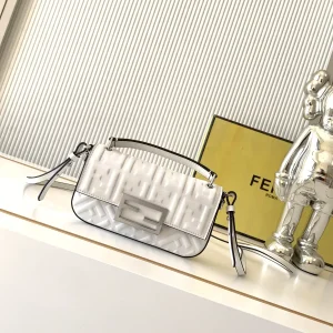 FENDI Embossed Mini Baguette Phone Crossbody Bag image 1