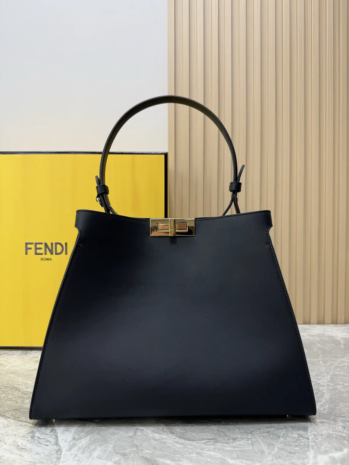 FENDI Peekaboo Soft Trapezoid Top Handle Bag image 1