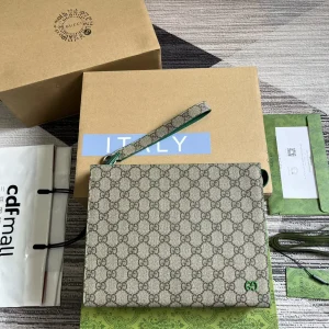 Gucci Monogram Canvas Clutch image 1