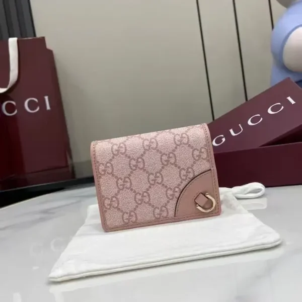 Gucci GG Emblem Monogram Mini Wallet image 1