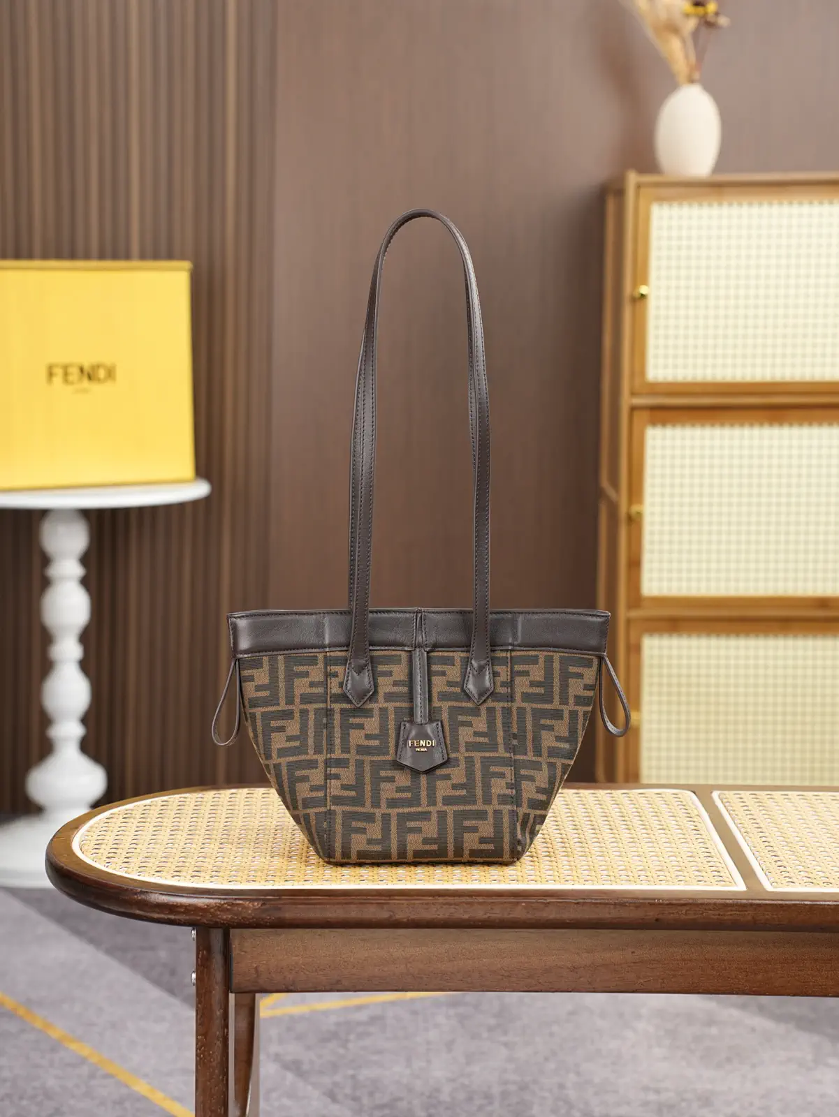 FENDI Origami Convertible Monogram Tote Bag image 1