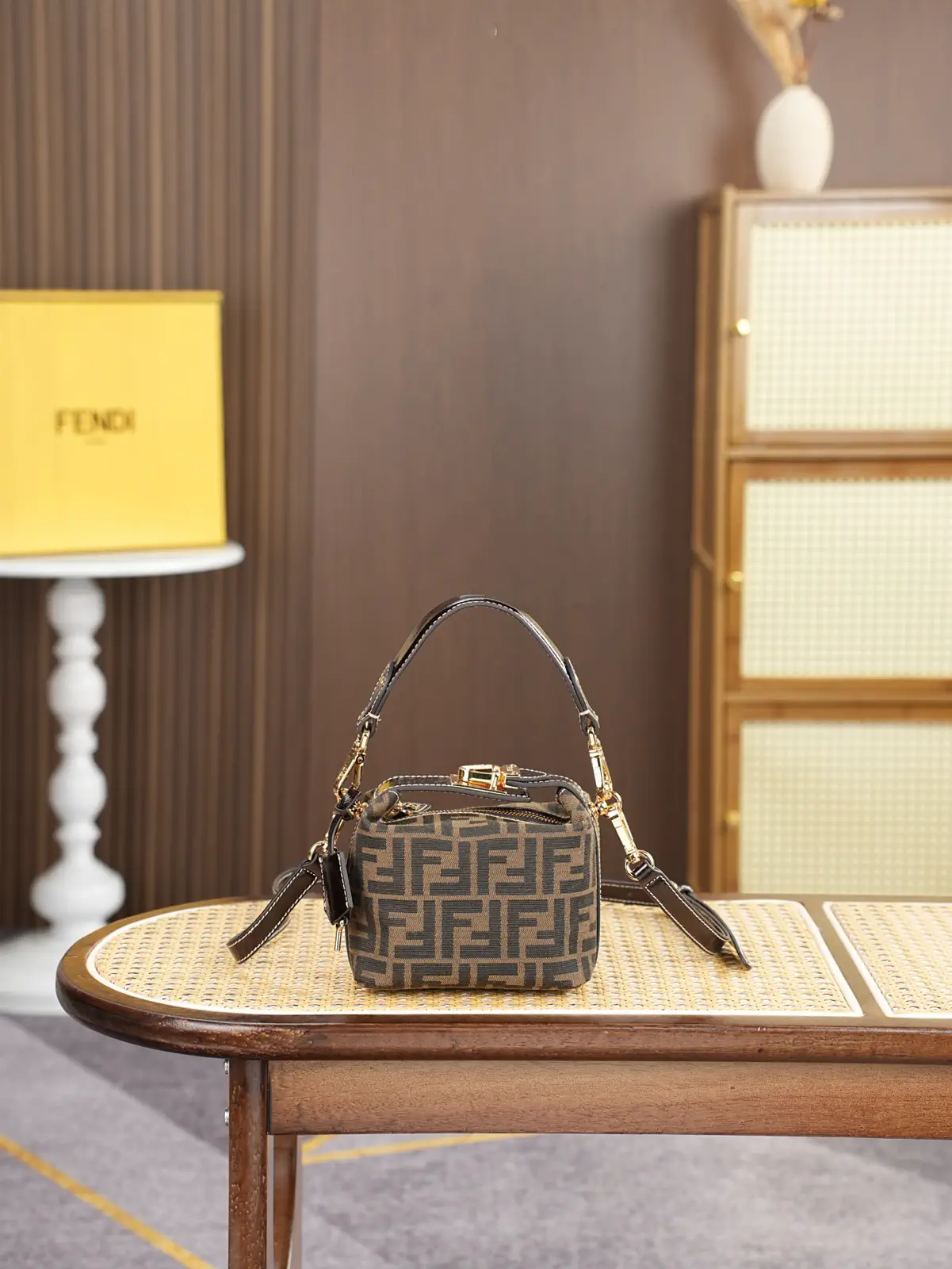 FENDI Monogram Mini Top Handle Bag image 1