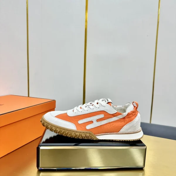 Hermes Deep Series Couple White Casual Skate Shoes image 1