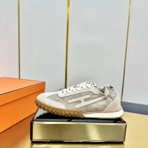 Hermes Deep Series Couple Style White Casual Skate Shoes image 1