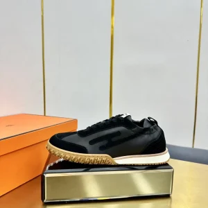 Hermes Deep Series Couple White Casual Skate Shoes image 1