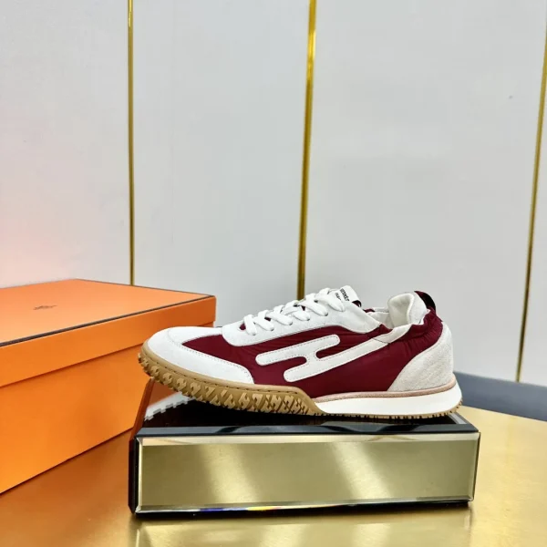 Hermes Deep Series Couple White Casual Skate Shoes image 1