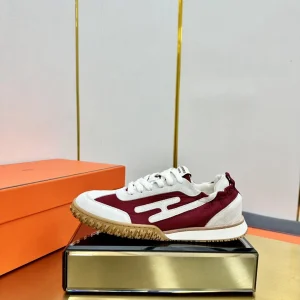 Hermes Deep Series Couple White Casual Skate Shoes image 1