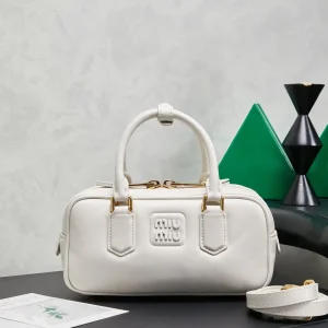 Miu Miu White Top Handle Bag image 1
