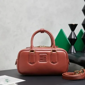 Miu Miu Matelassé Leather Bowling Bag image 1